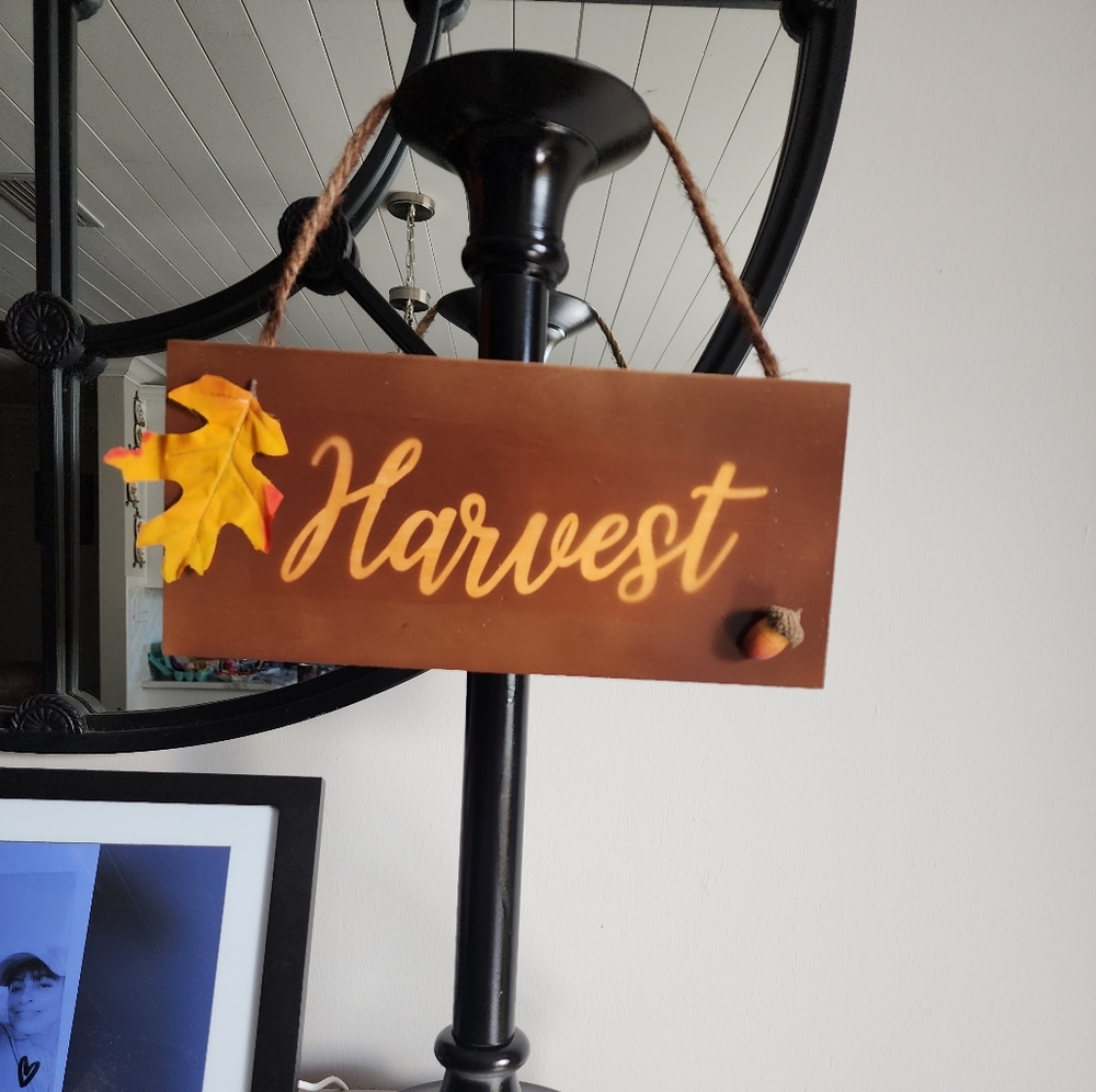 Hand made sign